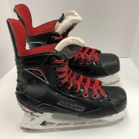 Used Bauer Vapor X500 Hockey Skates Regular Width Size Junior 5.5